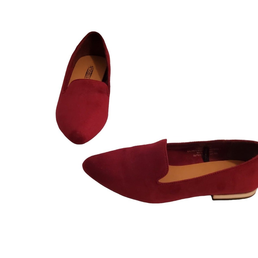 Seychelles Burgundy Maroon Pointed Toe Flats Shoes Size 5-1/2